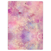 Chique roos goud meisjesachtig geometrisch klembord (Achterkant)