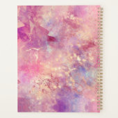 Chique roos goud meisjesachtig geometrisch planner (Achterkant)