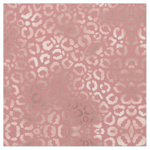 Chique Roos Goud Roze Leopard Cheetah Dierenprint Stof