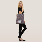 Chique Roos Gouden Bobby Pins Grijs Gepersonalisee Tote Bag (Op model)