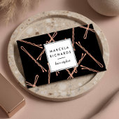 Chique Roos Gouden Bobby Pins Haar Stylist Salon Z Visitekaartje