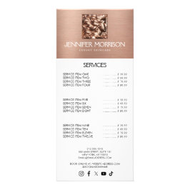 Chique Roos Gouden Cameo Logo Beauty, Haar, Huidve Reclamekaart