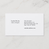 Chique Roos Gouden Cirkel Mandala Taupe Designer Visitekaartje (Achterkant)