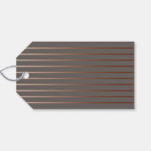 Chique Roos Gouden Folie & Blush Roze Natuurlijke  Cadeaulabel (Achterkant Horizontaal)