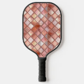 Chique Roos Gouden Glam Tegels Pickleball Paddle (Voorkant)