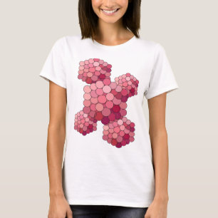 Chique Roze ABSTRACTE KUNST Artistiek Motief T-shirt