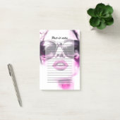 Chique Roze Aquarel Mode Vrouw Zonnebril Post-it® Notes (Kantoor)