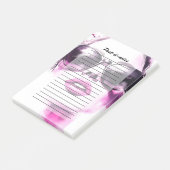 Chique Roze Aquarel Mode Vrouw Zonnebril Post-it® Notes (Schuin)