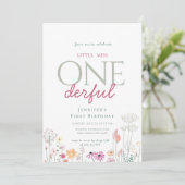 Chique roze betoverde kleine mooie verjaardag kaart (Staand voorkant)