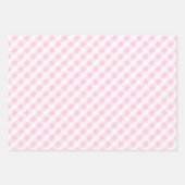 Chique roze blauw wit gember potjes baby meisje do inpakpapier vel (Voorkant 3)