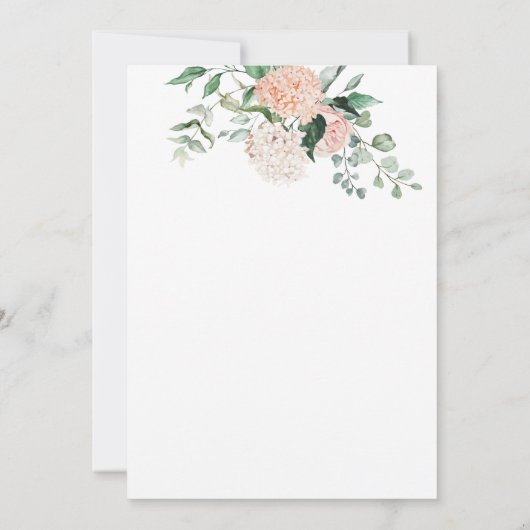 Chique roze bloemenbrunch en bubbelig Vrijgezellen Kaart (Achterkant)