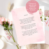 Chique roze blush en Roos goud alles in één bruilo Kaart