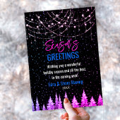 Chique roze bomen Kerstmis glitter lichten nieuw j