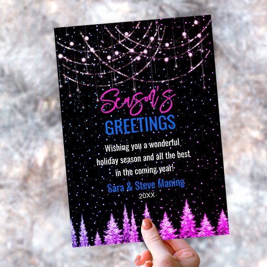 Chique roze bomen Kerstmis glitter lichten nieuw j