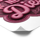 Chique Roze CLASSIC NOOIT DOOD Poster (Hoek)