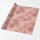 Chique roze Confetti Cadeaupapier (Uitgerold)