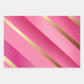Chique Roze en Goud Inpakpapier Vel (Voorkant 2)
