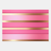 Chique Roze en Goud Inpakpapier Vel (Voorkant 3)