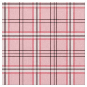 Chique roze en grijze plaid modepatroon stof