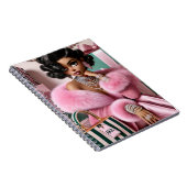 Chique Roze En Groen Notitieboek (Rechterzijde)