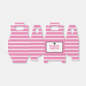 Chique roze en zwarte katerverlichtingskit bedankdoosjes (Uitgevouwen)