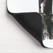 Chique roze en zwarte waterverf lipstick Make-up Muismat (Hoek)