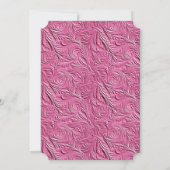 Chique roze faux leer kaart (Achterkant)