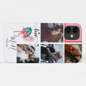 Chique Roze Flamingo 5 Foto Collage Case-Mate iPhone Case (Achterkant (horizontaal))