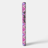 Chique Roze Geometrisch Alfabet N Initiaal Case-Mate iPhone Case (Achterkant / Links)
