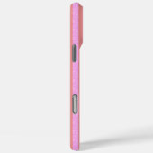 Chique roze geometrische strepen Geostripes  Case-Mate iPhone Case (Achterkant / Rechts)