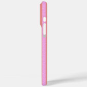 Chique roze geometrische strepen Geostripes  Case-Mate iPhone Case (Achterkant / Links)