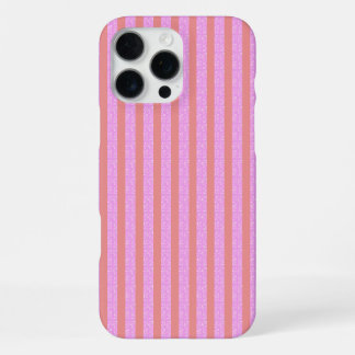 Chique roze geometrische strepen Geostripes iPhone 16 Pro Max Hoesje