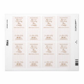 Chique Roze Gestreepte Gardeerlepel Dank Je Bakery Etiket (Full Sheet)