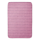 Chique Roze Glitter Stijl Verticale Strepen Badmat (Voorkant Verticaal)