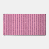 Chique Roze Glitter Stijl Verticale Strepen Bureaumat (Voorkant)
