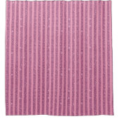 Chique Roze Glitter Stijl Verticale Strepen Douchegordijn (Voorkant)