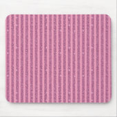 Chique Roze Glitter Stijl Verticale Strepen Muismat (Voorkant)