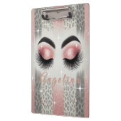 Chique Roze Glitter Wimpers  Klembord (Links)