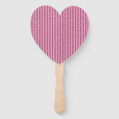 Chique Roze Glitters Verticale Strepen Stijl Handwaaier (Voorkant)