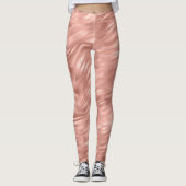 Chique roze Glitz Zebra Print Leggings (Voorkant)