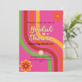 Chique Roze & Goud Retro  Glam Vrijgezellenfeest Kaart (Staand voorkant)