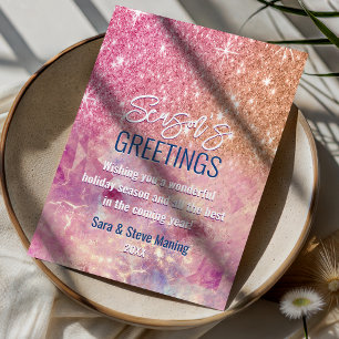 Chique roze goud roze glitters Kerst nieuwjaar