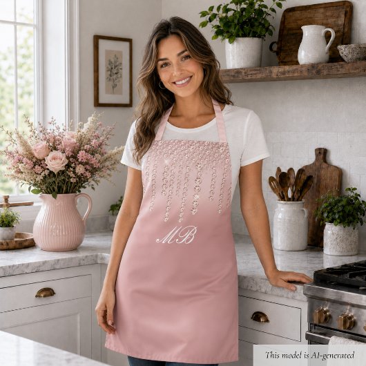 Chique Roze Goud Schort