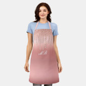 Chique Roze Goud Schort (Gedragen)