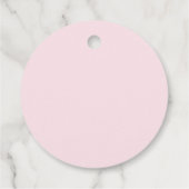 Chique roze gouden agaat aangepaste pensioenpartij bedankjes labels (Achterkant)