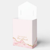 Chique roze gouden agaat vleermuis mitzvah Fancy f Bedankdoosjes (Geopend)