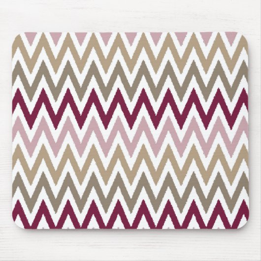 Chique roze gouden Chevron Muismat (Voorkant)