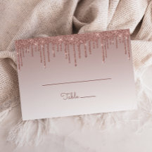 Chique Roze Gouden Glitter Druppel Feest Grote Pla