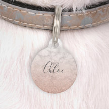 Chique Roze Gouden Glitter Marmer Ombre