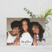 Chique Roze Gouden Harten Veel Liefs Valentijn Feestdagenkaart (Staand voorkant)